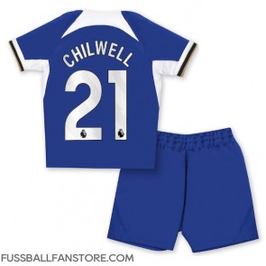Chelsea Ben Chilwell #21 Replik Heimtrikot Kinder 2023-24 Kurzarm (+ Kurze Hosen)